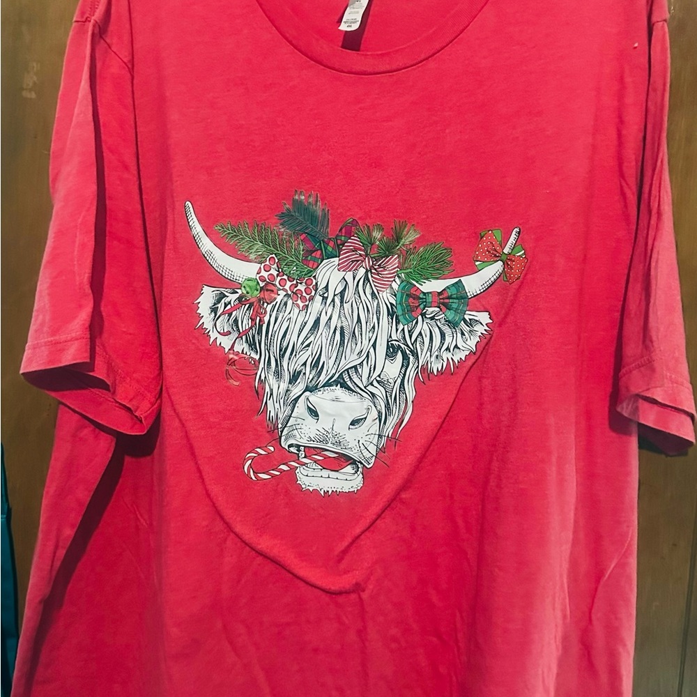 Bella Canvas Vibrant Red Christmas T-Shirt